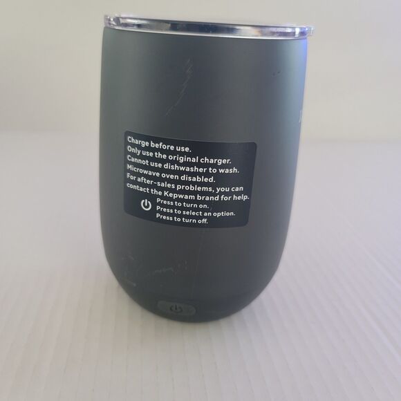 Kepwam Self Heating Coffee Mug T2, 16oz Smart Heated, 150 Min MUG ONLY - WORKS! - Picture 3 of 11